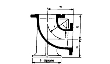 Pipe fitting drawing D